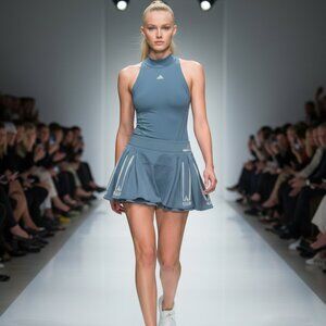 Nwt Adidas Stella McCartney Embroidered Tennis Skirt w/ Back Zipper M Medium